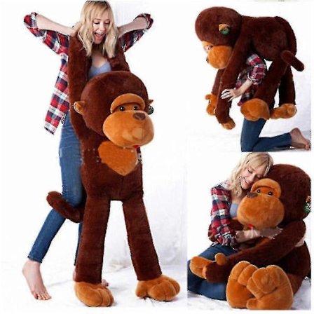 Børnepræsent Kæmpe Plys Abe Legetøj Enorm Stor Legetøj Fyldt Abe Banmo