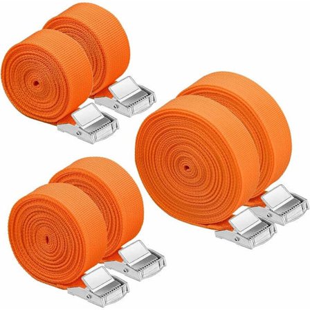 Spännband Heavy duty-band Spännband med justerbara spännen Håller upp till 250 kg per bagage (orange)