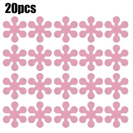 20 stk Sklisikre Baderomsklistremerker, Dusj for Servanter Badekar Rosa Pink