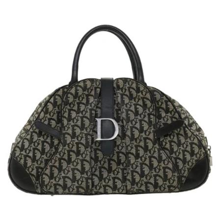 Dior Vintage, Pre-owned Handbags Zwart, Dames, Maat:ONE Size,leer