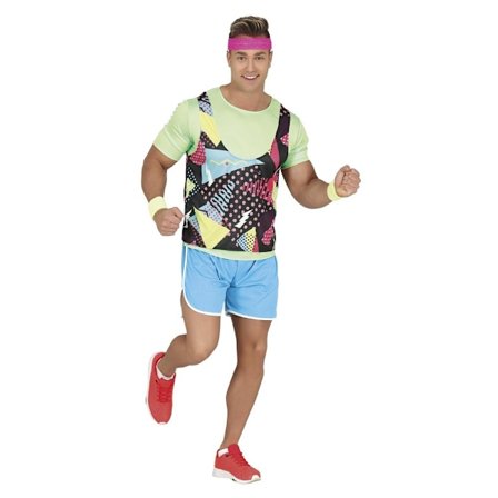 Fiestas Guirca Herr 80-tals Kostymset L Flerfärgad