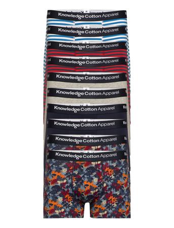 Maple 10-Pack Underwear - Gots/Vega Boxerkalsonger Multi/mönstrad Knowledge Cotton Apparel
