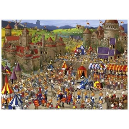 1000 pusselbitar - HEYE - Bunny Battles - Abstrakt - Beige - Barn