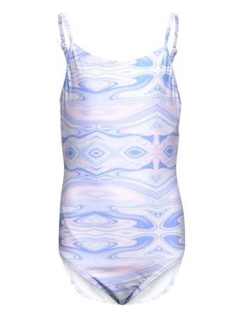 Nlfzuid Swimsuit Badedrakt Badetøy Blå LMTD*Betinget Tilbud