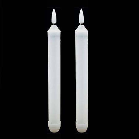 LED Kronelys med varmhvitt lys - 2-pakning