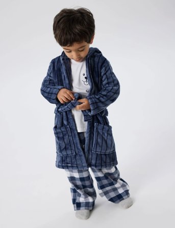 name it Nmmracer Morning Robe - Blue - 98