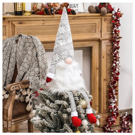 1 st grå jul ny dekorativa föremål skog gammal man kon spruta