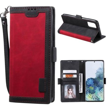 Suburbian läder Samsung Galaxy S20 Plus fodral - Röd Röd