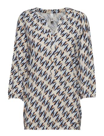 Sc-Felicity Aop Bluse Langærmet Multi/mønstret Soyaconcept
