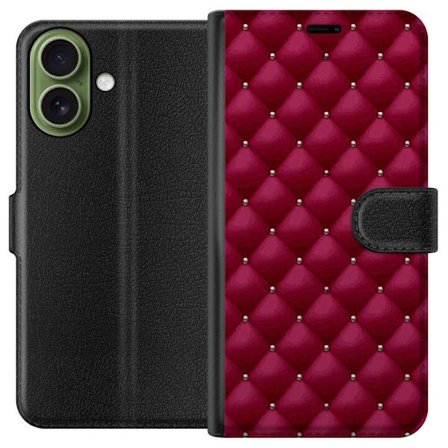 Kompatibelt Plånboksfodral till Apple Apple iPhone 17 Lyxig Röd