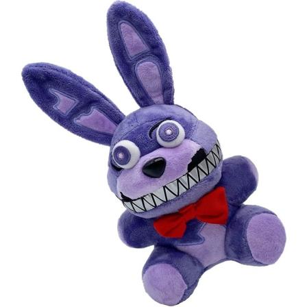 Five Nights At Freddy's Nightmare Bonnie plysj leketøy egnet for samling, plysj utstoppede dukke 7 (lilla Bonnie kanin)