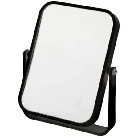 Frittstående reise- eller baderomsspeil, svart 2-pakning