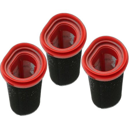 3-pack 25.2v/21.6v filter för Bosch Flexxo serie 4 sladdlös dammsugare Bbh32101 etc, ersätter