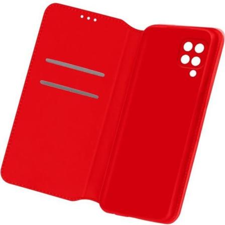 Folio Cover til Samsung Galaxy M12 Tegnebog Funktion Video Support Rød