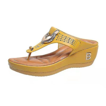Bekväma ortopediska sandaler för kvinnor, ortopediska sandaler, Mid Wedge Shoes