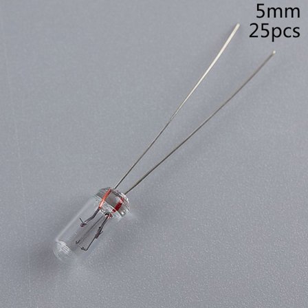 25 STK 5 mm 4 mm 3 mm klar 12V minipære av hvete rispærer Switchc