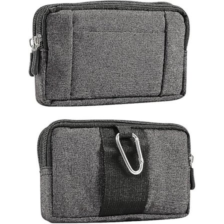 Mobiltelefonbälte för män, litet, 6,5 tum, multifunktionellt horisontellt blixtlås