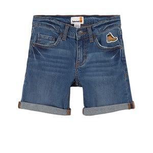 Kids - Timberland Kids Double Stone Brush Slim Fit Denim Shorts 5 Years - Shorts - 5 years - Blue
