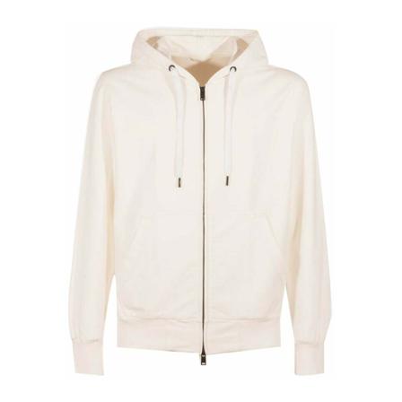 Circolo Full zip sweatshirt with hood , Wit , Heren , Maat: S