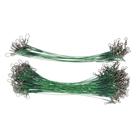 100 stk Fiskefortommer Svirvler Snap Anti-Korrosjon Hard Ståltråd Fortommer For Saltvann 15cm / 5.9in