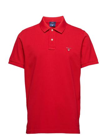 Original Pique Ss Rugger Polos Short-sleeved Rød GANT