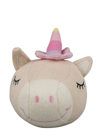 Barbo Toys | Knitted Balls With A Bell - Unicorn | ONE SIZE