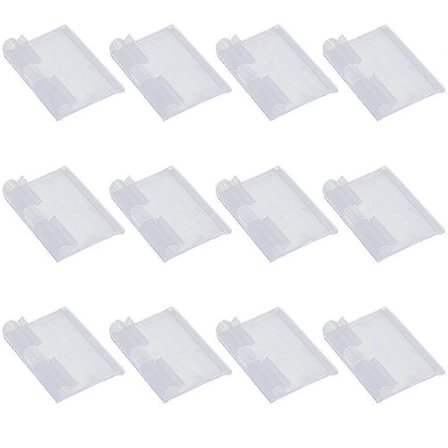 50 st Trådhylla Hyllsystem Butiksdisplayhållare Klar Plast Etiketthållare Genomskinliga Etiketter Plast Tagghållare