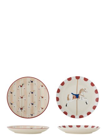 Bloomingville Merry-Go-Round Plate - Cream - Ø 16 CM