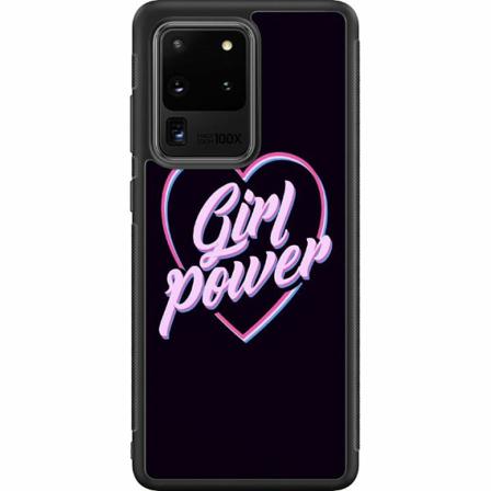 Samsung Galaxy S20 Ultra Svart Skal Neon Girl Power