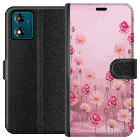 Yhteensopiva Lompakkokotelo Motorola Moto E13 Petal Reverie Soft Blush