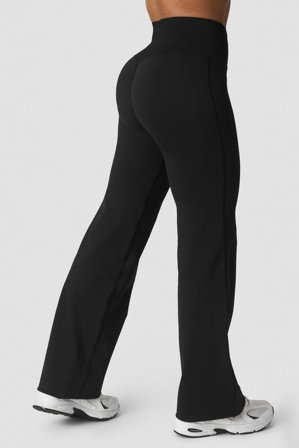 ICANIWILL - Define Seamless Straight Pants Black- Broek - Dames - sportkleding van ICIW