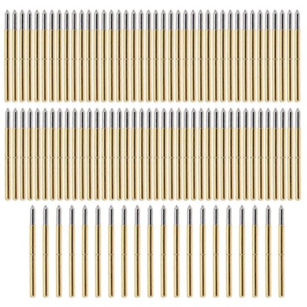 100 stk. P125?B Testprobe 2,0 mm Fjærtestdeteksjonsprobe Pins Messing Pogo Pins