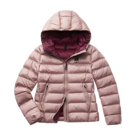 Blauer Down Jakke Pink, Dame