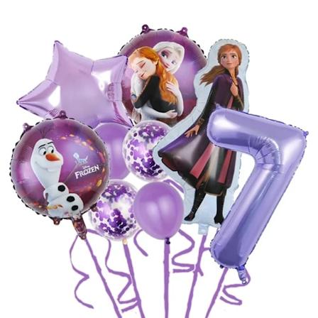 9 kpl Disneyn Frozen Prinsessa Elsa Anna ilmapalloa vauvakutsuihin lasten syntymäpäiväjuhliin koriste ilmapallo alumiinifolio ilmapallo style-16 As 