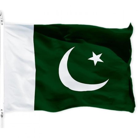 Pakistans flagg | 3x5ft | LiteWeave Pro Series trykt 150D polyester | Flagg, innendørs/utendørs, klare farger, messingmaljer, tykkere og mer holdbar 