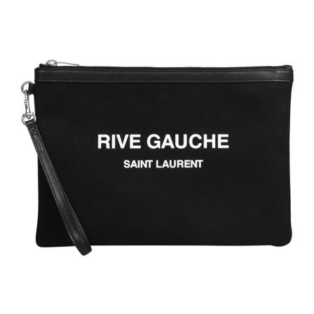 Saint Laurent, Printed Clutch Czarny, Kobieta, Rozmiar: ONE Size