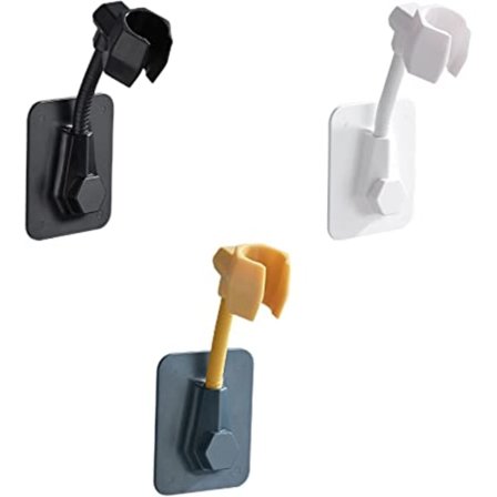 3 stk dusjhodeholder, universell veggmontert dusjhode