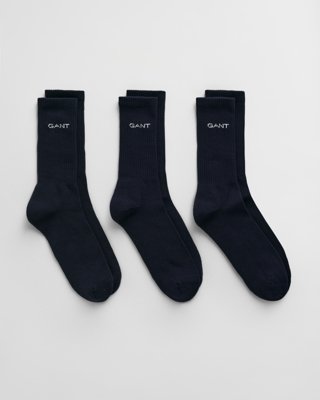 GANT - 3-pack sportssokker til herre marine