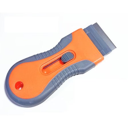 Orange Set orange infällbar plasthandtag liten glasspatel