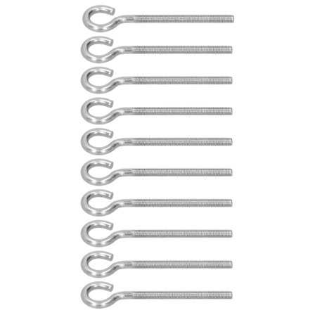 10 kpl M6 Rengasruuvi 304 Ruostumaton Teräs Varjostusverkko Rengasruuvi Koukku Kasvihuoneen Tarvikkeet