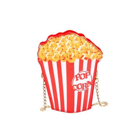 Cartoon Handväska Axelväska Messenger Bag Dam Axelväska Messenger Bag Handväska (Popcorn)