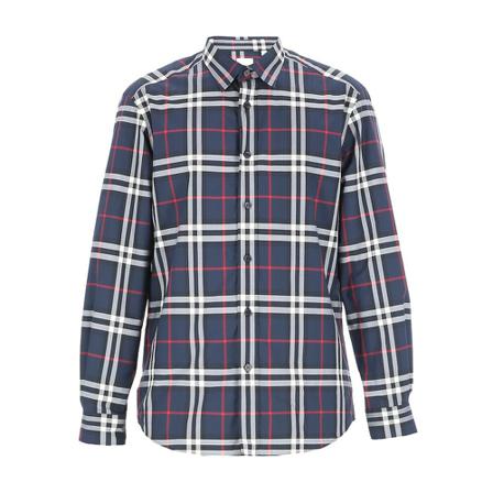 Burberry caxton vintage check shirt , Blauw , Heren , Maat: S