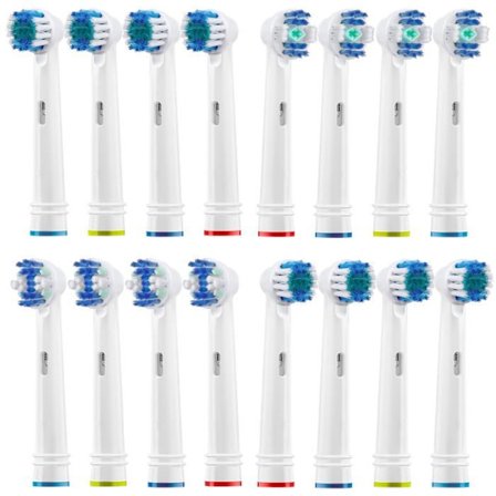Tandborsthuvuden - Oral-B - Universal 16 munstycken - Tandblekning - Daglig rengöring