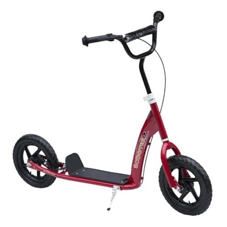 Rootz Scooter - Barnskoter - City Scooter - Kick Scooter - Barn Stunt Scooter - Skoter Med Bakbroms - Höjdjusterbar - Stål - Röd - 120 x 52 x 80-88 cm