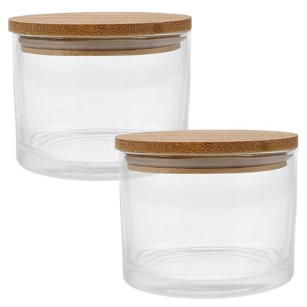 Glas Votivvärmeljus Koppar Klart Glas Värmeljushållare Med Lock Eleganta Sofistikerade För Heminredning 2st