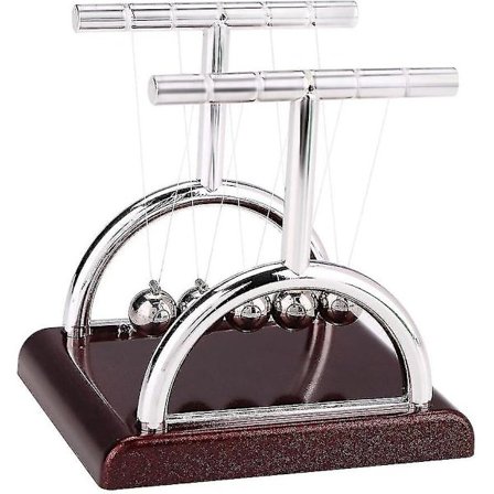 Le Berceau De Newton Balanseball Fysikk Vitenskap Pendel Leke Stressavlastning Nylontråd Kontor Morsom Gadget R174