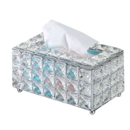 Rektangulär mjukpapperslåda av metall