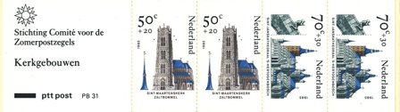 Holland 1985 - Frimærkehæfte NVPH PB 31 - Postfrisk