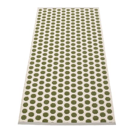 Pappelina Noa matto 70 cm x 150 cm, dark olive/vanilla