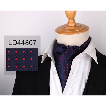 Menn Ascot Cravat Slipstørre Paisley Jacquard Silkevevd Blomster Halsduk, LD44807
